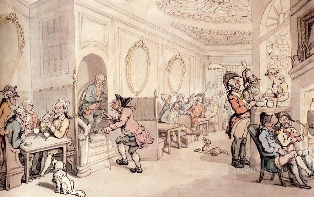 Strong Waters At Bath caricature Thomas Rowlandson Oil Paintings